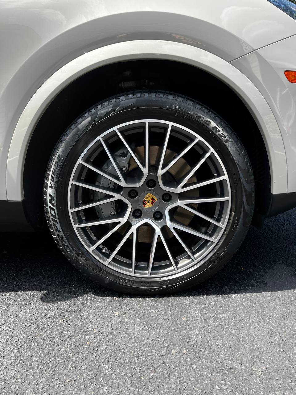 express auto detail in bucks county after exterior detail of wheels on porsche using mobile detailing service